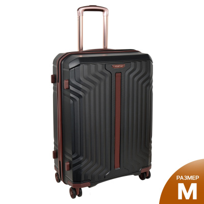 Чемодан PP средний Р0015 (24") (Черный)