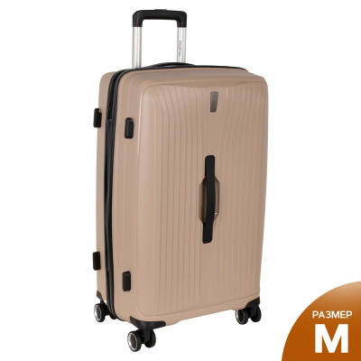 Чемодан PP средний РР829 (3-ой) 24" (Бежевый)