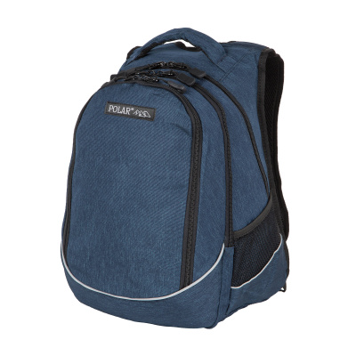 Школьный рюкзак 18301 (Серо-синий)