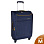 Чемодан средний Р1919 (3-ой) (24") (Темно-синий)