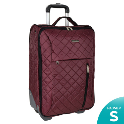 Дорожная сумка на колесах П7123 (20") н (Бордовый)