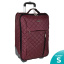 Дорожная сумка на колесах П7123 (20") н (Бордовый)