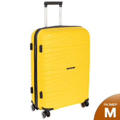 Чемодан PP средний РР820 (3-ой) 24" (Желтый)