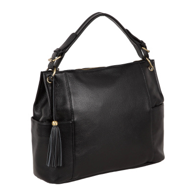 Женская сумка из кожи 50010123-2 black (Черный)