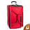 Дорожная сумка на колесах П7123 (24") сумка (Красный)