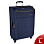 Чемодан большой Р1919 (3-ой) (28") (Темно-синий)
