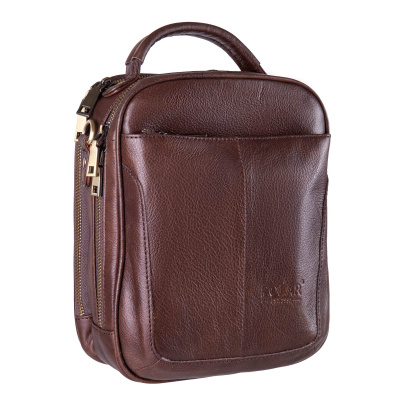 Мужская кожаная сумка 3281 коричневая (Коричневый)