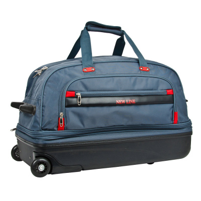 Дорожная сумка на колесах А245 (Cеро-голубой)