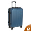 Чемодан М пластик средний РР5661 (2-ой) 24" (Темно-синий)