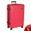 Чемодан L пластик большой Р612 (3-ой) 28" (Красный)