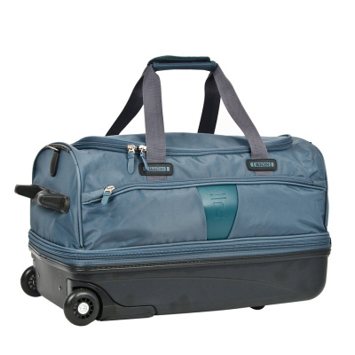 Дорожная сумка на колесах А242 (Cеро-голубой)