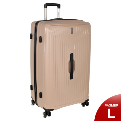 Чемодан PP большой РР829 (3-ой) 28" (Бежевый)